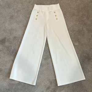 Stretchy wide legs pants